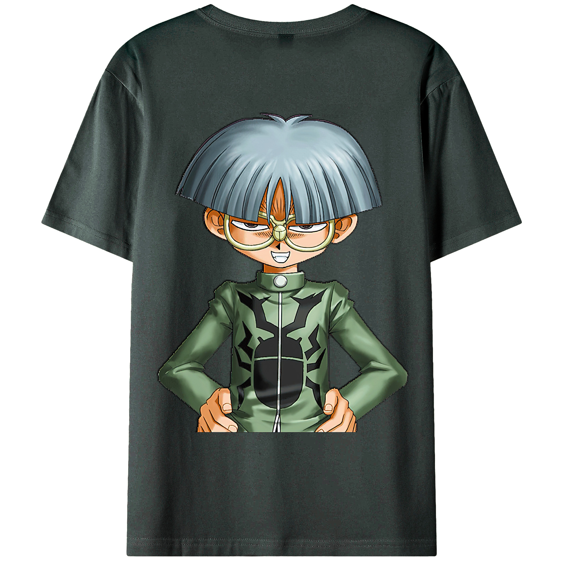（画像用） 遊☆戯☆王 Yu-Gi-Oh! 綿100％ メンズ半袖Tシャツ（バックプリント） 通気性